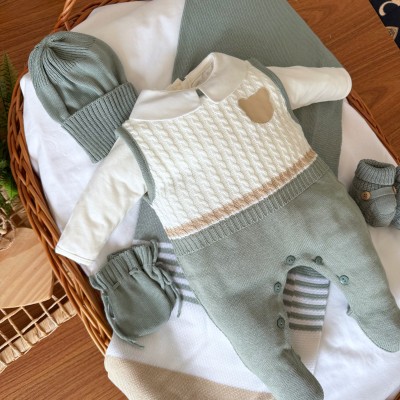  Saída de Maternidade Guilherme - Verde e Areia